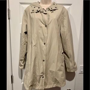 New khaki Style & Co anorak rain jacket